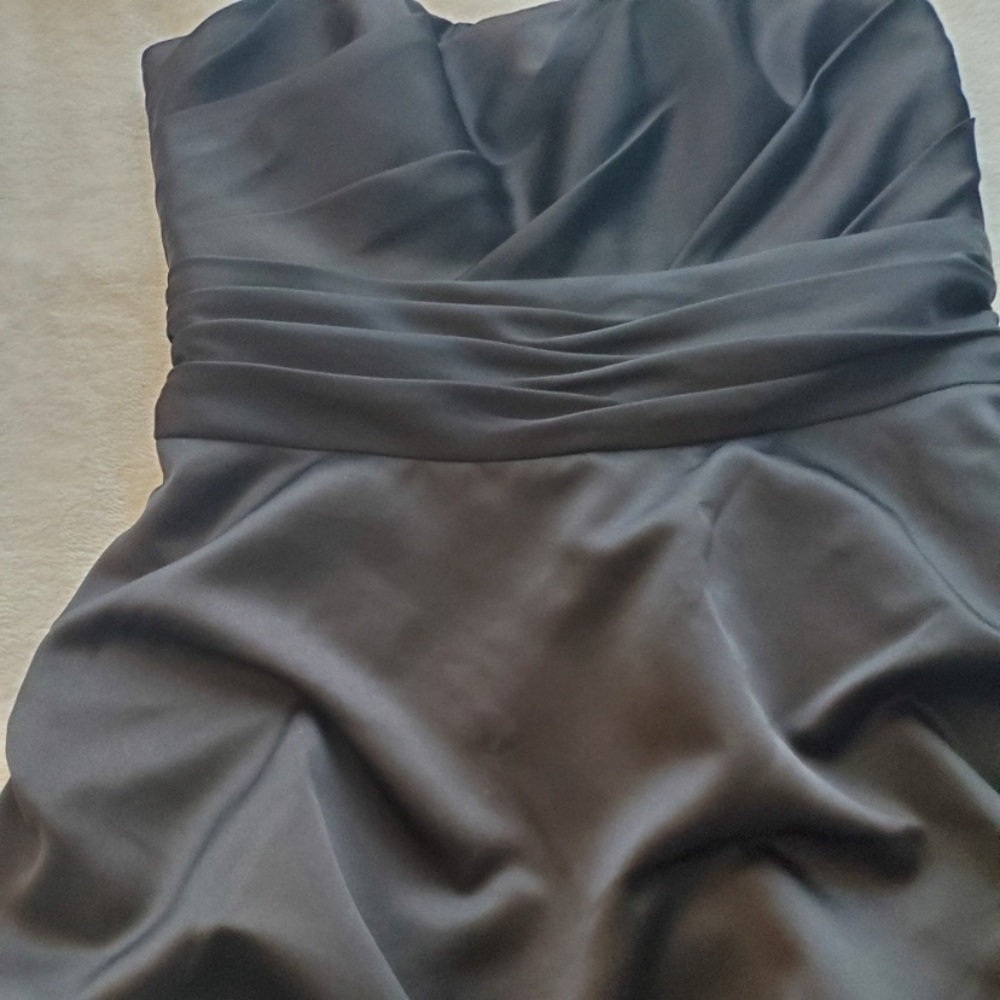 David’s Bridal Strapless Dress 🖤Bridesmaid /Guest - Picture 2 of 5